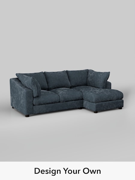 Distressed Velour/Midnight Blue The Sumptuous Deep Relaxed Sit (H79147) | £2,150