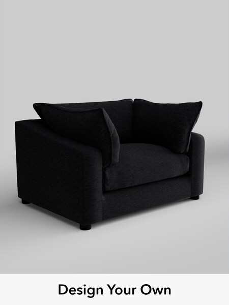 Fine Chenille Easy Clean/Black The Sumptuous Deep Relaxed Sit (H79161) | £1,325