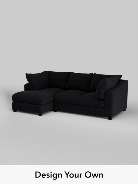 Fine Chenille Easy Clean/Black The Sumptuous Deep Relaxed Sit (H79161) | £2,150
