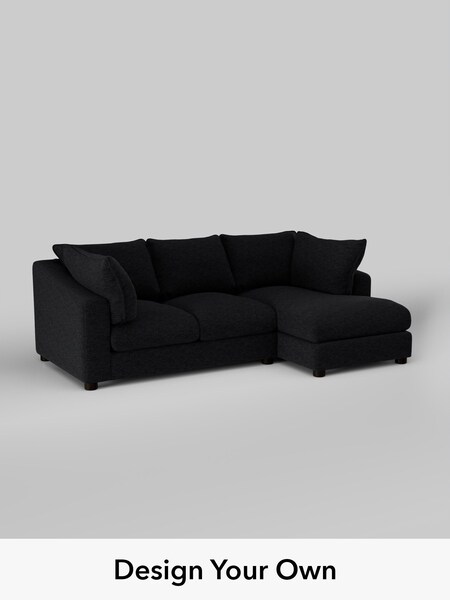 Fine Chenille Easy Clean/Black The Sumptuous Deep Relaxed Sit (H79161) | £2,150