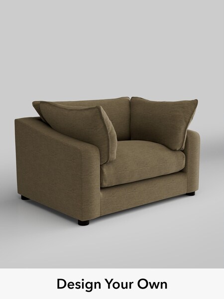 Fine Chenille Easy Clean/Dark Moss Green The Sumptuous Deep Relaxed Sit (H79167) | £1,325
