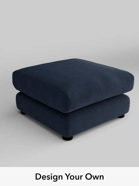 Fine Chenille Easy Clean/Dark Navy Blue The Sumptuous Deep Relaxed Sit (H79177) | £575