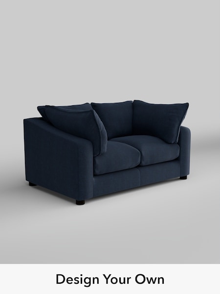 Fine Chenille Easy Clean/Dark Navy Blue The Sumptuous Deep Relaxed Sit (H79177) | £1,425