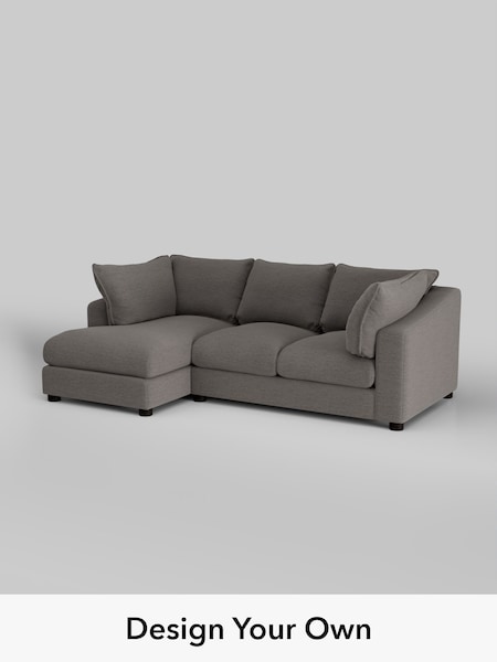 Fine Chenille Easy Clean/Dark Smoke Grey The Sumptuous Deep Relaxed Sit (H79181) | £2,150