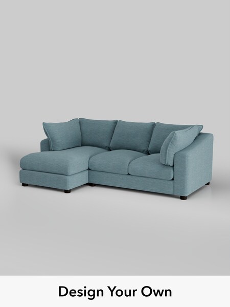 Fine Chenille Easy Clean/Mid Blue The Sumptuous Deep Relaxed Sit (H79190) | £2,150
