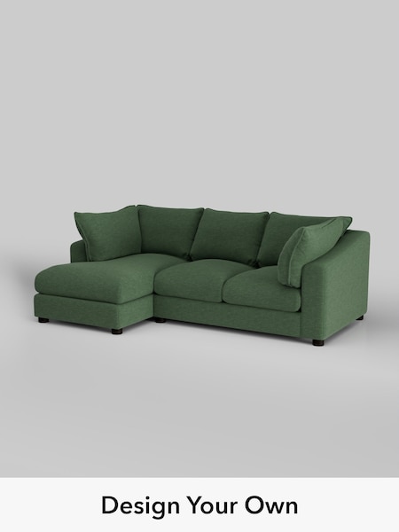 Fine Chenille Easy Clean/Mid Khaki Green The Sumptuous Deep Relaxed Sit (H79194) | £2,150