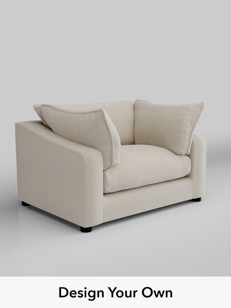 Fine Chenille Easy Clean/Oyster The Sumptuous Deep Relaxed Sit (H79211) | £1,325