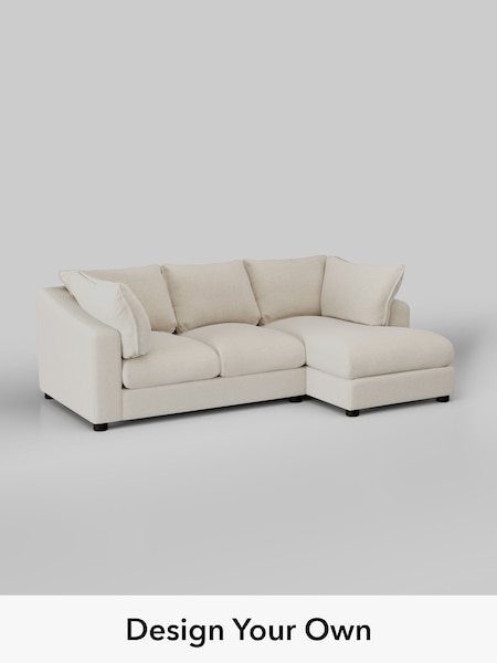 Fine Chenille Easy Clean/Oyster The Sumptuous Deep Relaxed Sit (H79211) | £2,150
