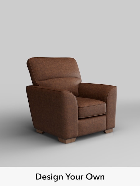 Monza Faux Leather Easy Clean/Chestnut Brown Stamford Highback (H79249) | £725