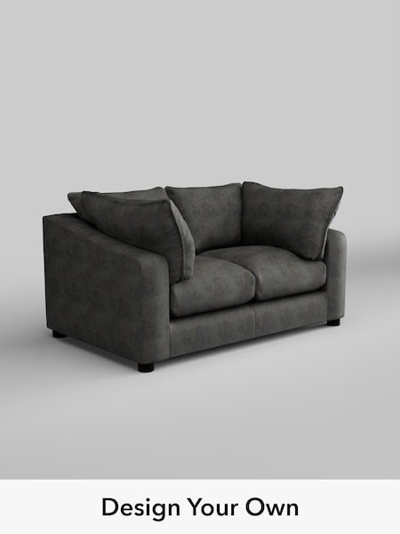 Monza Faux Leather Easy Clean/Dark Grey The Sumptuous Deep Relaxed Sit (H79250) | £1,425
