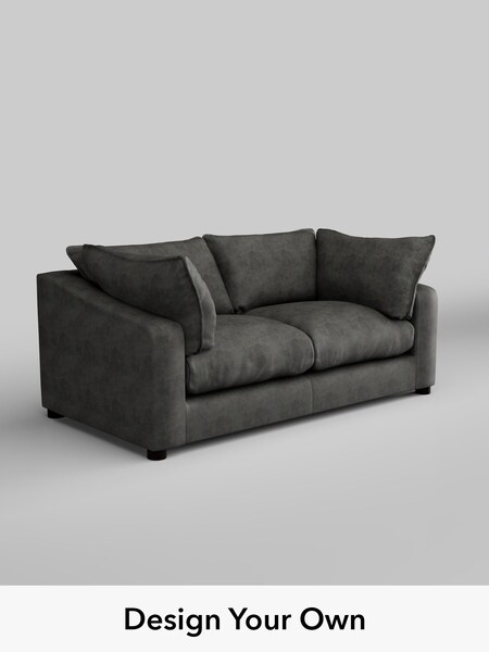 Monza Faux Leather Easy Clean/Dark Grey The Sumptuous Deep Relaxed Sit (H79250) | £1,525