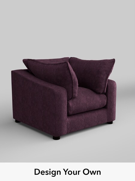 Plush Chenille/Dark Plum Purple The Sumptuous Deep Relaxed Sit (H79270) | £1,225