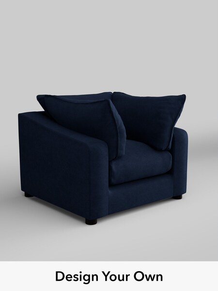 Luxe Chenille/Navy Blue The Sumptuous Deep Relaxed Sit (H79278) | £1,325