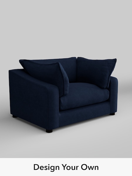 Luxe Chenille/Navy Blue The Sumptuous Deep Relaxed Sit (H79278) | £1,425