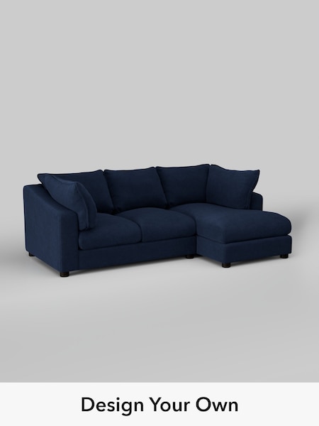 Luxe Chenille/Navy Blue The Sumptuous Deep Relaxed Sit (H79278) | £2,250