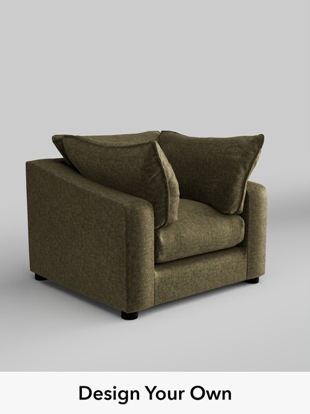 Plush Chenille/Moss Green The Sumptuous Deep Relaxed Sit (H79295) | £1,225
