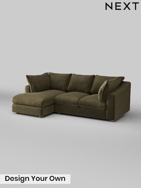 Plush Chenille/Moss Green The Sumptuous Deep Relaxed Sit (H79295) | £2,150