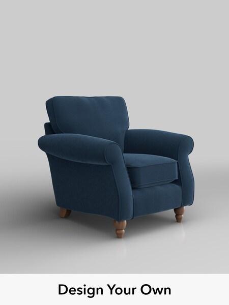 Plush Velvet Easy Clean/Airforce Blue Ashford (H79309) | £799