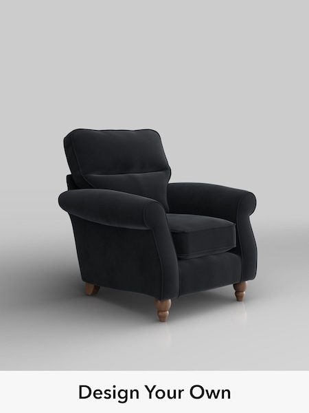 Plush Velvet Easy Clean/Charcoal Grey Ashford Highback (H79313) | £850