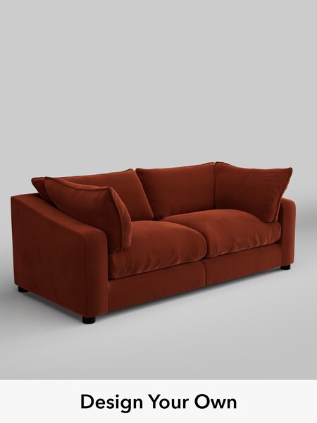 Plush Velvet Easy Clean/Ginger Orange The Sumptuous Deep Relaxed Sit (H79323) | £1,625