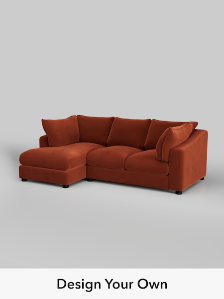 Plush Velvet Easy Clean/Ginger Orange The Sumptuous Deep Relaxed Sit (H79323) | £2,150