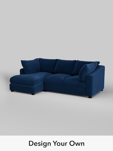 Plush Velvet Easy Clean/Navy Blue The Sumptuous Deep Relaxed Sit (H79330) | £2,150