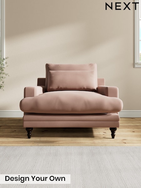 Plush Velvet Easy Clean/Mid Natural Hutton Deep Relaxed Sit (H79332) | £1,125