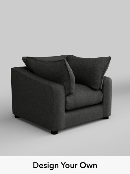 Tweedy Blend Easy Clean/Charcoal Grey The Sumptuous Deep Relaxed Sit (H79376) | £1,125