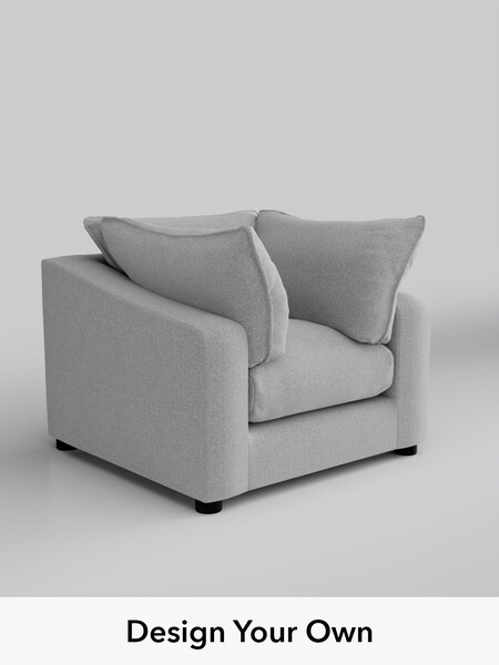 Tweedy Blend Easy Clean/Light Silver Grey The Sumptuous Deep Relaxed Sit (H79381) | £1,125