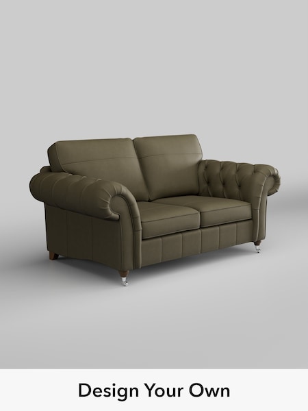 Turin Leather/Moss Green Gosford Leather Button Arm (H79498) | £2,425