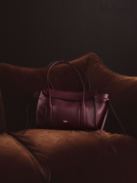 Mulberry Black Cherry Mini Soft Bayswater Heavy Grain Bag (H79557) | £995