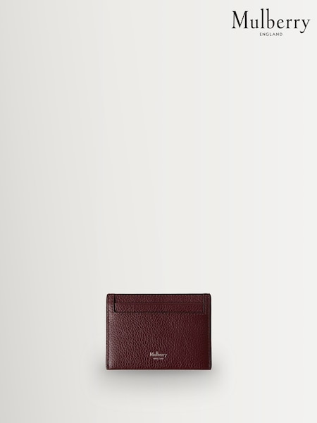 Mulberry Black Cherry Credit Card Slip Two Tone Oak Wallet (H79566) | £145