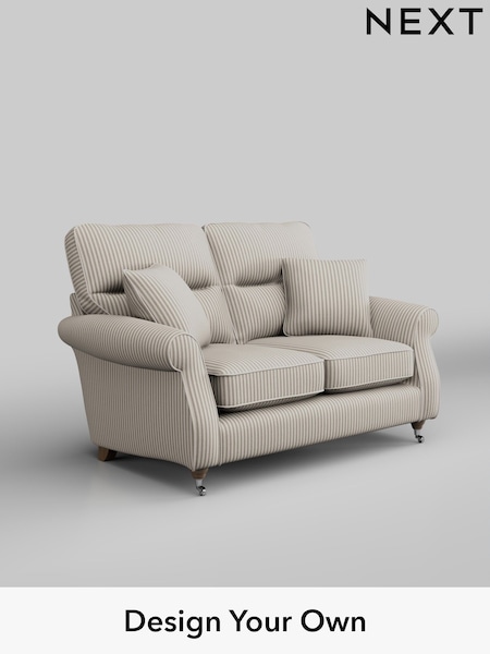 Chenille Stripe/Natural Ashford Highback (H79599) | £1,225