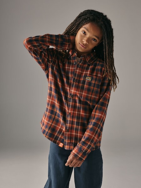 Superdry Orange Check Shirt (H79708) | £24 - £28