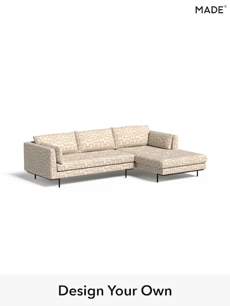 Clyde Abstract/Light Oatmeal Natural Harlow By Made (H79781) | £1,850