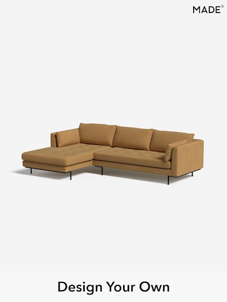 Matt Velvet Easy Clean/Caramel Natural Harlow By Made (H79786) | £1,750