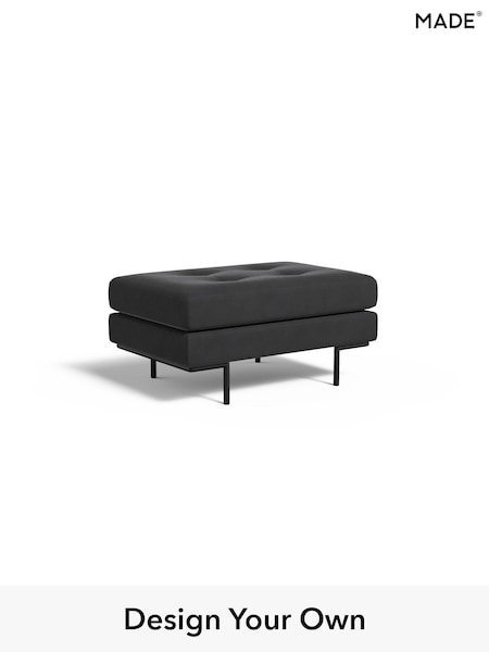 Matt Velvet Easy Clean/Charcoal Grey Harlow By Made (H79787) | £350