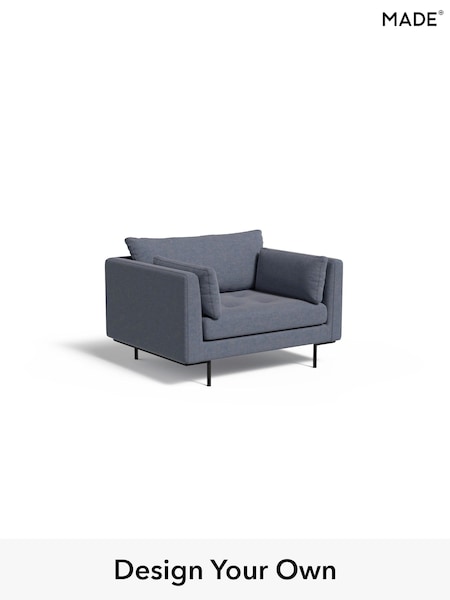 Soft Chenille Easy Clean/Denim Blue Harlow By Made (H79795) | £825