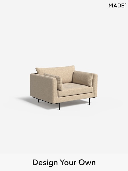 Soft Touch Boucle/Natural Linen Harlow By Made (H79799) | £775