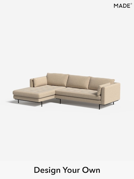 Soft Touch Boucle/Natural Linen Harlow By Made (H79799) | £1,750