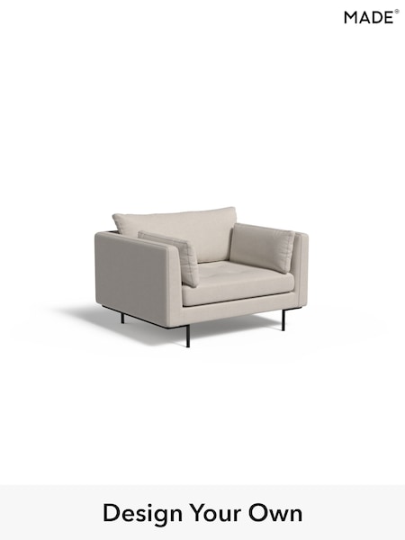 Textured Woven/Silver Grey Harlow By Made (H79802) | £825