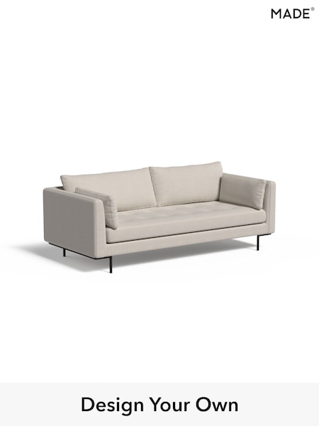 Textured Woven/Silver Grey Harlow By Made (H79802) | £1,175