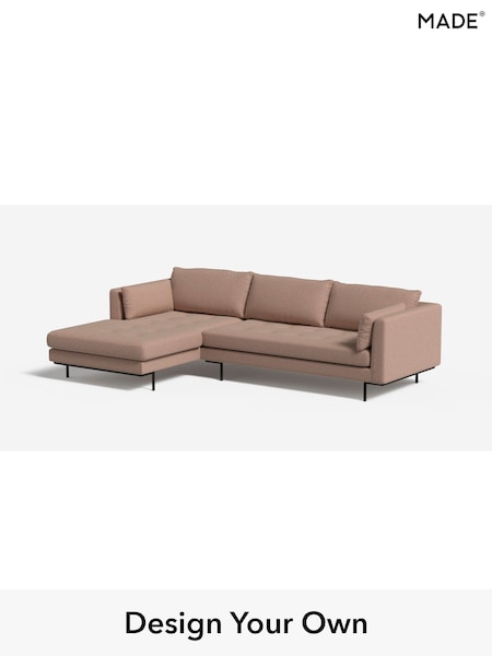 Textured Woven/Plaster Pink Harlow By Made (H79806) | £1,850