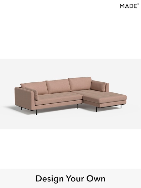 Textured Woven/Plaster Pink Harlow By Made (H79806) | £1,850