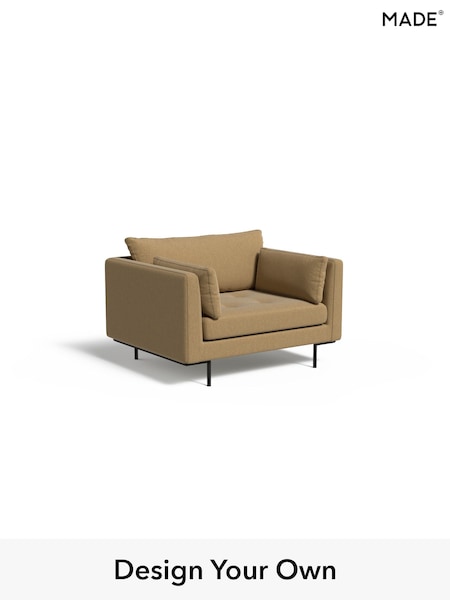 Textured Slub Weave/Caramel Natural Harlow By Made (H79836) | £825