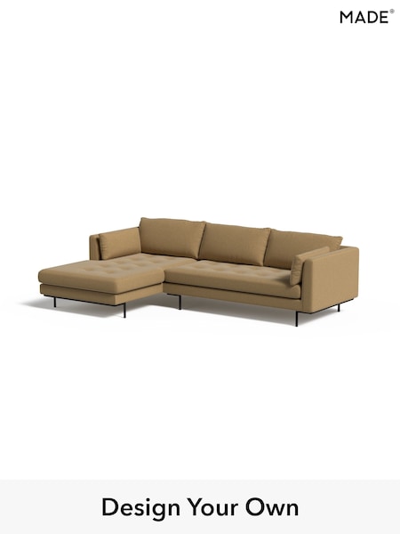 Textured Slub Weave/Caramel Natural Harlow By Made (H79836) | £1,850
