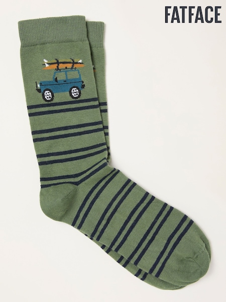 FatFace Teal Blue Off Roader Socks (H79907) | £7.50