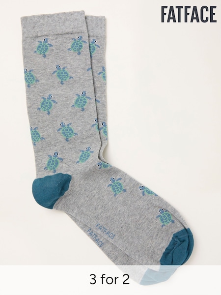 FatFace Multi Colour Turtle Socks (H79913) | £7.50