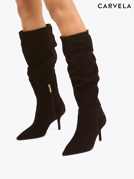 Carvela Spirit Slouch Brown Boots (H79960) | £229
