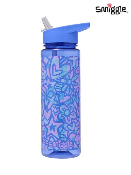 Smiggle Purple Surreal Spout Plastic Drink Bottle 650Ml (H79993) | £12